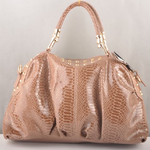 90302 Miu Miu Tote Serpente Vene Borse 90302 Camel